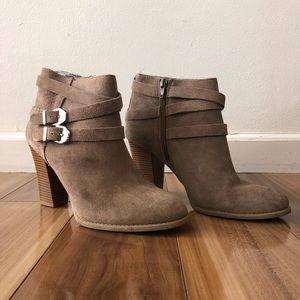 INC International Concepts suede ankle boots
